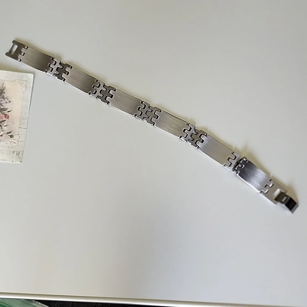 Gold And Rhodium Plated Bracelet Mens BRACELET PREVIOUSLY OWNED